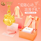 中國黃金（CHINA GOLD）黃金項鏈女足金貓爪吊墜可愛(ài)萌寵首飾婦女節生日禮物送女友老婆 貓爪吊墜-約0.2g【贈銀鏈*心動(dòng)禮盒】
