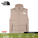 北面（The North Face）羽絨馬甲男600蓬鵝絨防潑濺防風(fēng)休閑羽絨保暖背心|8GK2 BOX/廢土棕 3XL /190