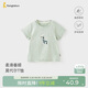 童泰（TONGTAI）寶寶短袖夏季莫代爾棉兒童衣服男女童t恤半袖上衣可愛(ài)小鹿90cm