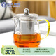 蘇氏陶瓷高硼硅加厚玻璃泡茶壺不銹鋼漏網(wǎng)耐高溫可燒煮茶壺450ml