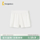 童泰（TONGTAI）女寶短褲夏季莫代爾兒童褲子女童雙層內襠打底褲中小童三分褲 白色 120 cm