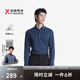 勁霸男裝男士T恤秋冬翻領(lǐng)純色商務(wù)長(cháng)袖POLO衫男|BTXT3663 印度藍 M