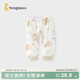 童泰（TONGTAI）嬰兒開(kāi)襠褲春秋季純棉兒童褲子男女寶寶衣服打底長(cháng)褲家居秋褲 棕色 90