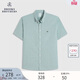 布克兄弟[易打理]男士夏季牛津紡彩色刺繡logo短袖襯衫