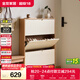 全友家居簡(jiǎn)約奶油風(fēng)鞋柜門(mén)口入戶(hù)柜收納柜玄關(guān)柜鞋架門(mén)口多層家用鞋子