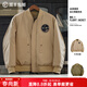馬登工裝 美式復古雙面穿MA1飛行員夾克棉服夾棉棒球服上衣外套男春季 A面軍綠/B面卡其 3XL