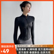 COZOK瑜伽服防曬外套夏女外穿健身服緊身速干衣上衣長(cháng)袖專(zhuān)業(yè)跑步運動(dòng)服 外套黑色 XL 【推薦110-120斤】