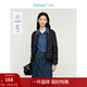 茵曼（INMAN）輕薄簡(jiǎn)約無(wú)領(lǐng)短款羽絨馬甲女士2025新款可內搭可外穿薄款外套 黑色 M