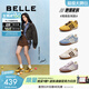 百麗（Belle）張凌赫同款彩虹豆透氣新款德訓鞋女商場(chǎng)運動(dòng)阿甘鞋D5R1DAM6預售 芥末黃【周雨彤同色】 (熱賣(mài)色） 37