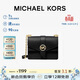 MICHAEL KORS禮物輕奢MK女包GREENWICH單肩斜挎包鏈條包 小號 黑色