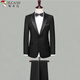 啄木鳥(niǎo)（TUCANO）西服套裝男士三件套商務(wù)休閑西裝職場(chǎng)正裝新郎伴郎結婚宴會(huì )禮服 西服外套+褲子【兩件套】 XL 【推薦125斤-140斤】