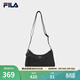 FILA 斐樂(lè )官方女包挎包冬季新款時(shí)尚休閑單肩包斜挎包月牙包 正黑色-BK XS