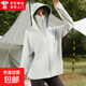 【蕉下同款】夏季新款冰絲防曬衣女男防紫外線(xiàn)薄款透氣戶(hù)外防曬服 淺灰【帽檐可拆卸】 L 【建議100-145斤】