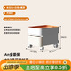 艾森朗特家用移動(dòng)沙發(fā)邊幾現代簡(jiǎn)約零食收納推車(chē)客廳邊柜創(chuàng  )意小戶(hù)型床頭柜 橘米白白1層【萬(wàn)向輪】