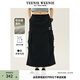 Teenie Weenie小熊女裝時(shí)尚簡(jiǎn)約風(fēng)夏季工裝風(fēng)長(cháng)半裙塔絲隆面料戶(hù)外 黑色 M