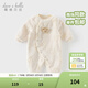 戴維貝拉（DAVE＆BELLA）冬季新款珊瑚絨寶寶連體衣新生兒衣服小童爬服嬰兒睡衣哈衣 卡其色【現貨】 90cm （建議身高80-90cm）