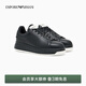 EMPORIO ARMANI/阿瑪尼官方旗艦新款男士輕戶(hù)外拼接綁帶休閑運動(dòng)厚底鞋26年春夏 MC105-黑色 41