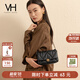 VANESSA HOGAN VH女包蓬蓬軟包質(zhì)感柔軟褶皺菱格方包百搭腋下包牛皮單肩斜挎包