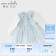戴維貝拉（DAVE＆BELLA）女童小香風(fēng)連衣裙春網(wǎng)紗公主裙兒童周歲禮服裙子