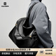 杜羅倫（DULOREN）2026冬季新款大容量單肩真皮大包歐美風(fēng)軟皮托特包簡(jiǎn)約休閑女包 黑色 36*13*32cm