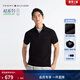 Tommy Hilfiger26春夏新款男珠地網(wǎng)眼修身短袖T恤/鑲邊翻領(lǐng)POLO 【修身款】曜巖黑色BEI L （推薦：140-155斤）