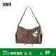 森馬（Semir）包包女托特包多口袋工裝手提包大容量單肩斜挎包復古丨高顏值禮物 胡桃棕51007 均碼