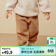 迷你巴拉男童女童仿羊羔毛休閑褲寶寶毛絨兒童長(cháng)褲【貓絨絨】 卡其50625 120