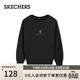 斯凱奇（Skechers）女士加絨套頭衛衣寬松簡(jiǎn)約長(cháng)袖T恤衫L425W011
