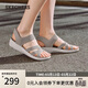 斯凱奇（Skechers）涼鞋女士2026年春季休閑鞋軟底輕便休閑鞋外穿沙灘鞋163524