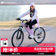 KinderKraftKK兒童自行車(chē)6-12-15歲學(xué)生單車(chē)青少年男女孩山地車(chē)24寸紫變速