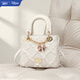 麥斯卡迪士尼單肩斜挎包女款輕奢雪紡公主小方包手提包包生日禮物女神節