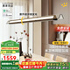 鹿家良品（LUUGAA）棱鏡一字餐廳吊燈意式長(cháng)條極簡(jiǎn)餐廳燈島臺吧臺護眼餐桌燈具包安裝