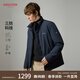 HECHTER輕薄秋冬男士立領(lǐng)白鴨絨羽絨服保暖舒適商務(wù)休閑夾克式外套男高端 寶藍TJ62403-熱賣(mài)色 L (50)