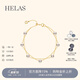 helas赫拉滿(mǎn)天星Akoya海水珍珠手鏈18K金雙層手飾送女友閨蜜 5-5.5mm Akoya珍珠雙層手鏈/18.5cm