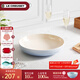酷彩（Le Creuset）法式炻瓷20cm深盤(pán)餐盤(pán) 家用餐具菜盤(pán)水果盤(pán)歐式餐具餃子盤(pán) 深盤(pán)水晶藍 20cm