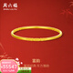 周六福  黃金手鐲女款足金古法簡(jiǎn)約奢華實(shí)心金鐲子 計價(jià) 60mm-29.5g