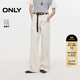 ONLY2025秋季新款松弛感利落寬松直筒褲長(cháng)褲牛仔褲女|125432022 J2G 米白色 S S褲長(cháng)減短