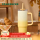 星巴克（Starbucks）杯子 小熊甜品屋系列不銹鋼杯 大容量水杯 便攜隨行杯 男女士送禮 雙飲口不銹鋼杯900ml