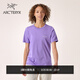 ARC'TERYX始祖鳥(niǎo) KRAGG SL COTTON BLURRED BIRD CREW SS 女子 棉質(zhì)短袖T恤 ASTER / WHITE/山菀紫/白色 S