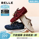 百麗（Belle）雙鞋帶串珠阿甘鞋女2026春新商場(chǎng)同款舒適薄底休閑鞋E9U1DAM6 藍色 38 (240mm)