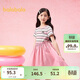 巴拉巴拉女童裙子兒童連衣裙2025夏裝中大童假兩件甜美時(shí)尚208225111012