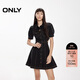 ONLY 2025春季翻領(lǐng)短袖泡泡袖A字短裙牛仔連衣裙女|125142046