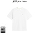 太平鳥(niǎo)男裝純色圓領(lǐng)T恤春季印花白體恤B2CNF1346 白色1 M