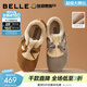 百麗（Belle）章若楠同款喵喵吐司毛毛勃肯鞋女冬季新款加絨棉鞋雪地靴B2829DM5 棕色 38 (240mm)