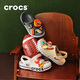卡駱馳（CROCS）洞洞鞋貝雅卡駱班輕便耐磨一腳蹬休閑鞋|205089 黑色/白色-066 43 (270mm)