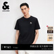 杰克·瓊斯（JACK&JONES） 男裝T恤潮流精致法斗犬刺繡舒適全棉簡(jiǎn)約圓領(lǐng)短袖上衣226101051