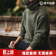 馬登工裝 美式復古純色保暖高領(lǐng)針織衫馬海毛毛衣春季個(gè)性打底衫男 軍綠色 2XL