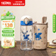 膳魔師（THERMOS）兒童夏季水杯小學(xué)生開(kāi)學(xué)必備吸管杯大容量水壺哈利波特500ml藍