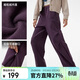駱駝（CAMEL）【王俊凱同款】戶(hù)外軟殼褲男秋冬季防風(fēng)防潑水加絨抗靜電登山褲女
