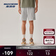 斯凱奇夏季男寬松休閑舒適簡(jiǎn)約經(jīng)典百搭純色運動(dòng)短褲L225M184